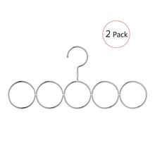 Load image into Gallery viewer, Poeland 1kuan Scarf Closet Organizer Hanger, No Snag Storage Scarves, Ties, Belts, Shawls, Pashminas, 2 Pack