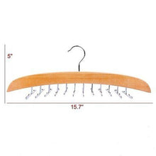 Load image into Gallery viewer, SHSYCER 24 Ties Wooden Tie Hanger Closet Organizer Rotating Twirl Rack Hanger