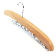 Load image into Gallery viewer, SHSYCER 24 Ties Wooden Tie Hanger Closet Organizer Rotating Twirl Rack Hanger