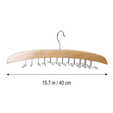 Load image into Gallery viewer, Multifunctional Premium Wooden Necktie Tie Hanger Rack Scarf Organizer Holder with 24 Hooks