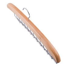 Load image into Gallery viewer, Tosnail Wooden Tie Hanger Rack Organizer - Each Holds 24 Ties - Pack 2
