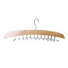 Load image into Gallery viewer, Multifunctional Premium Wooden Necktie Tie Hanger Rack Scarf Organizer Holder with 24 Hooks