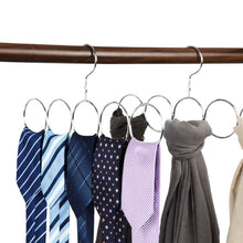 Load image into Gallery viewer, Poeland 1kuan Scarf Closet Organizer Hanger, No Snag Storage Scarves, Ties, Belts, Shawls, Pashminas, 2 Pack