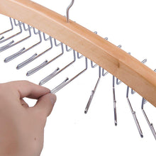 Load image into Gallery viewer, Tosnail Wooden Tie Hanger Rack Organizer - Each Holds 24 Ties - Pack 2