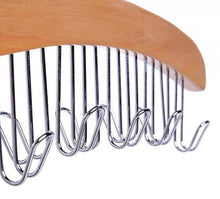 Load image into Gallery viewer, Louise Maelys Wooden 12 Hooks Tie Rack Hanger-Multipurpose Closet Organizer Holds for Tie Belt Scarf
