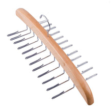 Load image into Gallery viewer, Tosnail Wooden Tie Hanger Rack Organizer - Each Holds 24 Ties - Pack 2