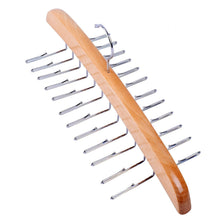 Load image into Gallery viewer, Dbao Pro Tie Rack for Closet,Premium Natural Wooden Tie Hanger Organizer with 24 Rotatable Swivel Metal Stainless Steel Hook,for Men Women Scarf Tie Belt Versatility Rack Organizer Hanger.