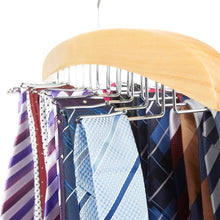 Load image into Gallery viewer, Juvale Natural Wood Multi Hook Tie Rack - 12 Hooks to Organize Ties Accessories - 16 Inch - Single Unit