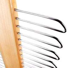 Load image into Gallery viewer, HANGERWORLD Natural Wooden 12inch Tie Rack 20 Bar Hanging Scarf Belt Accessory Hanger Organizer