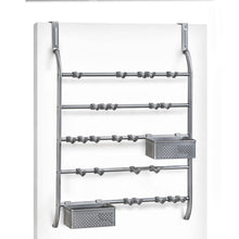 Load image into Gallery viewer, Lynk Over Door Or Wall Mount Jewelry Organizer Rack, Platinum