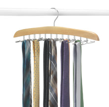 Load image into Gallery viewer, Whitmor Wood Tie Hanger