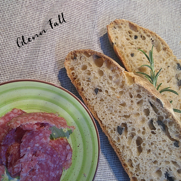 Sourdough Summer Wheat Bread with Olives