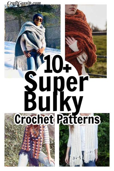 10 Super Oversized Scarf Patterns
