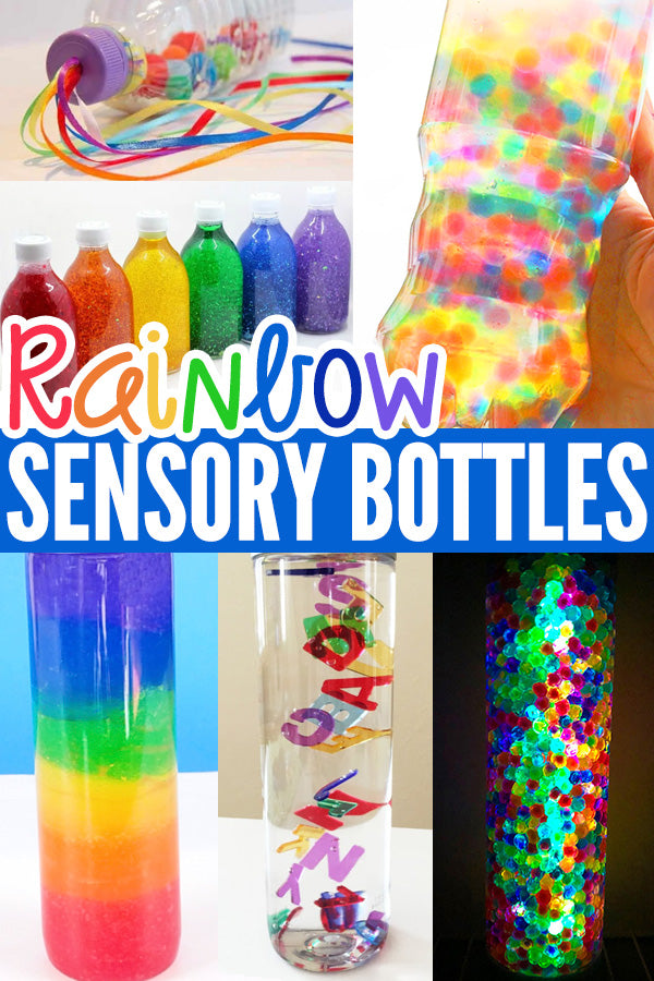 15 Rainbow Sensory Bottle Ideas – Idiom Studio