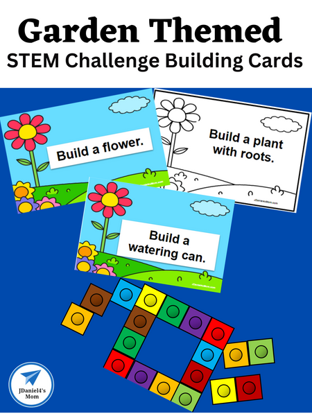 Garden Themed STEM Challenge Building Cards