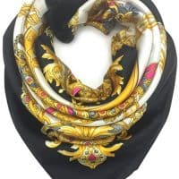 Add on-trend exotic prints to your look with this Large Square Satin Headscarf