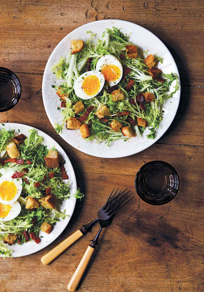 This frisée with bacon and egg couldn’t be easier