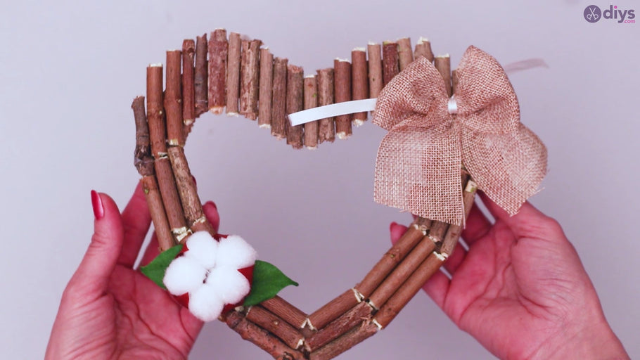 How to Craft Twig Hollow Heart Wall Art for Valentine’s Day in 6 Easy Steps