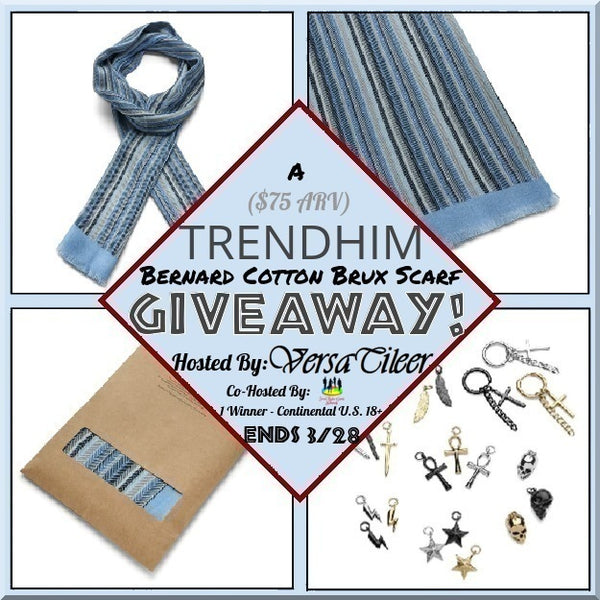 TRENDHIM Bernard Cotton Brux Scarf #Giveaway