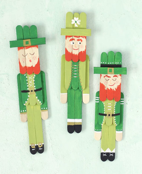 Popsicle Stick Leprechauns