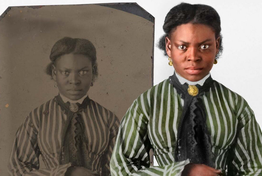 Artist Manually Restores 155-Year-Old Photo Of ‘Unidentified’ Young Black Woman