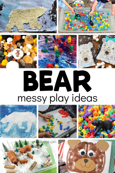 Bear Messy Play Ideas for Kids