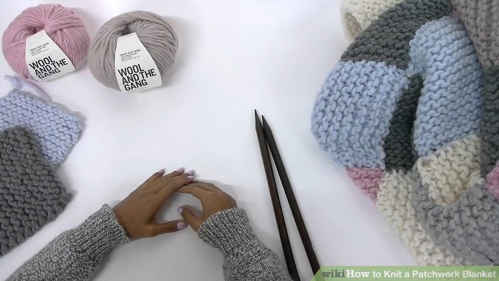 How to Knit a Patchwork Blanket