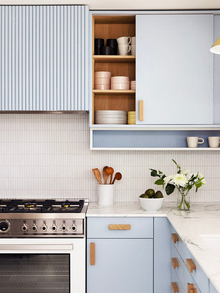 The Micro Trend That Found Its Way Into This Design Creative’s Baby Blue Kitchen