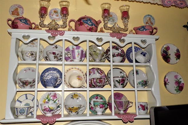 Tea Cup Collection in the Sitting Room, Bed and Breakfast Series