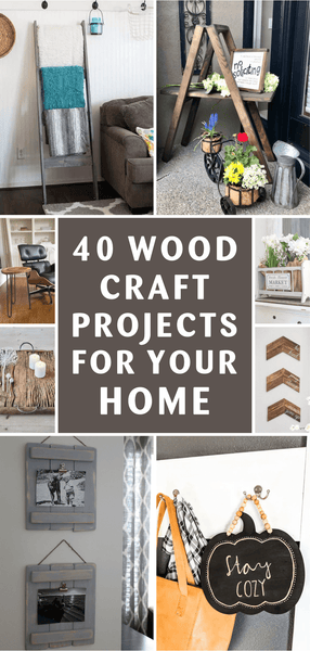 40 Wood Craft Projects for Your Home