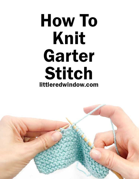 Garter Stitch Knitting Pattern: Easy How To for Beginners