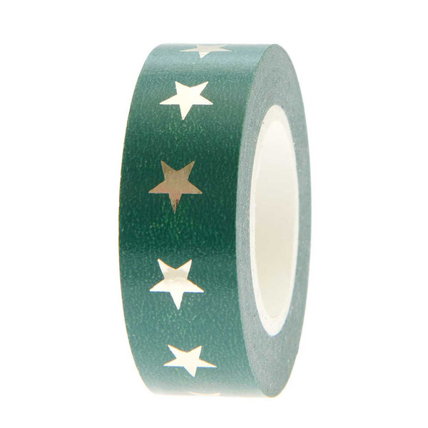 Green Stars Washi Tape