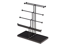 Load image into Gallery viewer, Related castlencia black velvet tray extra large 5 tier tabletop bracelet necklace earring display jewelry tree jewelry organizer holder