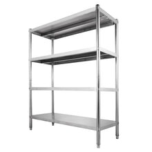 Load image into Gallery viewer, Budget friendly happybuy stainless steel shelving units heavy duty 4 tier shelving units and storage shelf unit for kitchen commercial office garage storage 4 tier 400lb per shelf