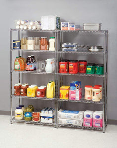 Shop for seville classics ultradurable commercial grade 5 tier nsf certified steel wire shelving with wheels 36 w x 18 d x 72 h x x plated