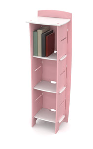 Order now legare furniture childrens furniture 3 tier shelf bookcase storage organizer with adjustable shelves for kids bedroom pink and white
